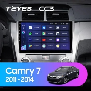 Navigatie Auto Teyes CC3 2K Toyota Camry 7 2014-2017 4+32GB 10.36" QLED Octa-core 2Ghz Android 4G Bluetooth 5.1 DSP - Varianta B - Img 2