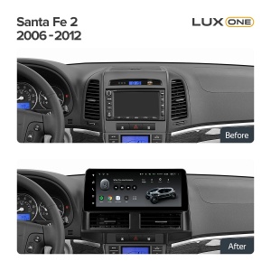 Navigatie Auto Teyes Lux One Hyundai Santa Fe 2 2007-2012 4+32GB 12.3" IPS Octa-core 2Ghz, Android 4G Bluetooth 5.1 DSP - Img 3