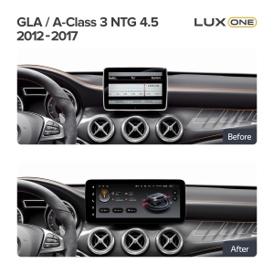 Navigatie auto Teyes Lux One Mercedes-Benz A Class W176 2012-2017 NTG 4.5 6+128GB 12.3” IPS Octa-Core 2.0 GHz Android 4G DSP Bluetooth 5.1 - Img 2