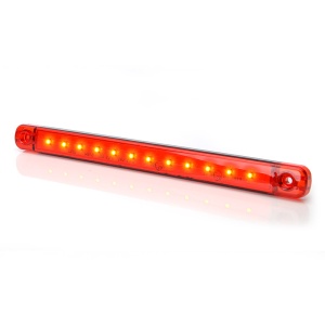 OLDALSÓ LÁMPA LED 721 W97.5, 12V-24V, PIROS, HELYZETSZÁM: VOLT - Img 2