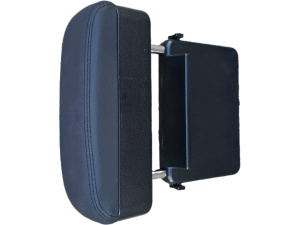 Organizator auto cu suport tip cotiera, negru cu cusatura neagra, incarcare wirelles - Img 5