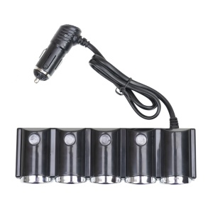 PNI LIGHTER 04 AUTÓS TÖLTŐ 4 12V/24V-OS ÖNGYÚJTÓ KIMENETTEL ÉS 2 USB KIMENETTEL (1A), LED JELZŐVEL