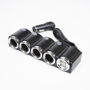 PNI LIGHTER 04 AUTÓS TÖLTŐ 4 12V/24V-OS ÖNGYÚJTÓ KIMENETTEL ÉS 2 USB KIMENETTEL (1A), LED JELZŐVEL - Img 7