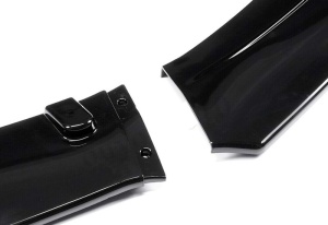 Prelungire bara fata universala, spoiler, negru lucios, 3 piese, lungime 170 cm - Img 2