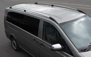 Prémium hosszanti rudak, kompatibilisek a Mercedes Vito W639 2004-2015, Vito V-osztály W447 2015-> modellekkel, HOSSZÚ karosszéria, ezüst színű - Img 2