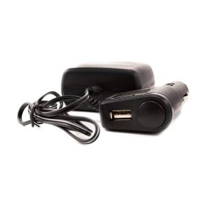 Priză dublă pentru încărcător auto, cu cablu + USB 1A - Img 4