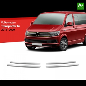 Rozsdamentes acél hűtőrács dísz készlet VW T6 2015-2020 (4 darab) - Img 2