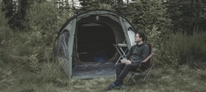 Scaun pliabil pentru camping, plaja, pescuit sau gradina, culoare rosu, Easy Camp Folding Furniture Spruce Chair Clay Red - Img 8