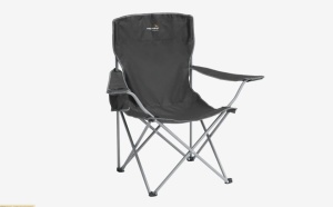 Scaun pliabil pentru camping, plaja, pescuit sau gradina, Easy Camp Furniture Spruce Black Inc, culoare gri, 110 kg