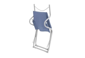Scaun pliabil pentru camping, plaja, pescuit sau gradina, Outwell Sauntons Lux Ocean Blue, culoare bleu albastru - Img 5