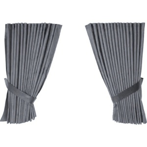 Set 4 perdele pentru camion, universal compatibile DAF, culoare gri, material sintetic