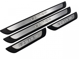 Set 4 protectii praguri din aluminiu compatibil cu ALFA ROMEO 156 1997-2007 S-Dizayn EDITION Line