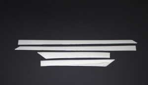 Set 6 ornamente din inox pentru bandouri laterale NISSAN QASHQAI II 2014-2020