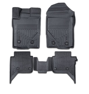 Set covorase auto cauciuc Ford Ranger 2023->, forma tavita 3D - Img 1