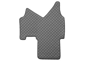 Set covorase camion, piele ecologica compatibile cu IVECO STRALIS AS 2002-2012, cabina mare, automata gri - Img 3