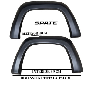 Set protectii aripa overfendere, compatibil VW Amarok 2010-2016, plastic ABS - Img 9