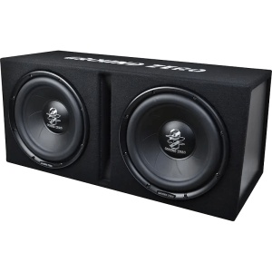 Subwoofer auto dublu Ground Zero GZIB 2.30BR – 2x300mm, 1000W max - Img 1