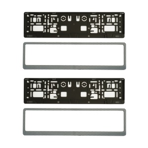 SUPORT NUMAR INMATRICULARE MEGA DRIVE CARBON SET 2 BUC - Img 5