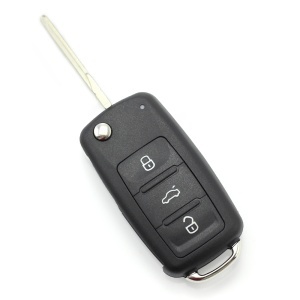 Volkswagen - Carcasă cheie tip briceag, cu 3 butoane, 2010 + (MK6)