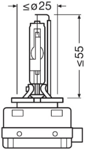 XENON IZZÓ 42V D3R 4300K XENARC ORIGINAL OSRAM - Img 2