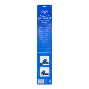 ANTENA CB PNI LED 2000, LUNGIME 90 CM, ILUMINARE IN TIMPUL EMISIEI, CU MAGNET INCLUS - Img 4