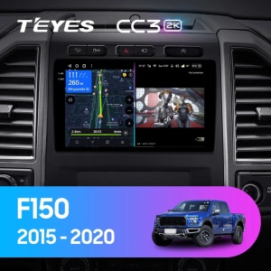 Auto Navigáció Teyes CC3 2K 360° Ford F150 2015-2020 6+128GB 9.5" QLED Octa-core 2Ghz, Android 4G Bluetooth 5.1 DSP - Img 2