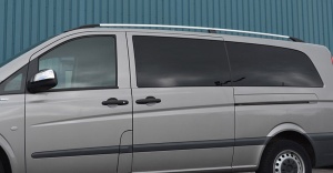 Bare longitudinale Premium compatibil Mercedes Vito W639 2004-2014, W447 2015->, caroserie Compact scurt, culoare argintiu - Img 4