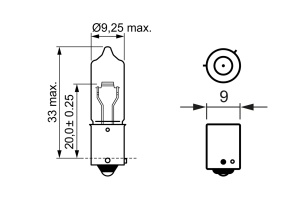 Bec 12V H21W 21W Pure Light Set 10 Buc Bosch