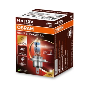 BEC 12V H4 60/55 W NIGHT BREAKER +220% OSRAM - Img 3