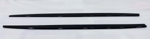 BMW 3-as széria F30 2012-2018-as modellekkel kompatibilis oldalsó küszöb toldatok, fényes fekete színben - Img 5