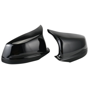 BMW 5-ös széria F10 2010-2013, 6-os széria 2009-2013 modellekkel kompatibilis tükörborítások, fényes fekete M Design, rögzítőelemmel - Img 6
