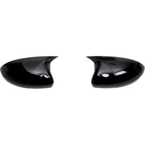 Capace oglinda compatibile cu Audi A3 2007-2012 Negru lucios Batman Style
