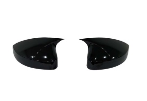 Capace oglinda compatibile cu Audi A3 8V 2013-2019 Negru lucios Batman Style