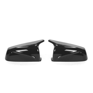 Capace oglinda compatibile cu BMW seria 5 E60 2007-2010, BMW seria 5 F10 2009-2010, Negru lucios M-Design, cu clipsuri, inlocuiesc capacele originale - Img 1