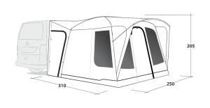 Cort auto pentru usa culisanta laterala, Outwell Vehicle Awning Pine Hills - Img 12