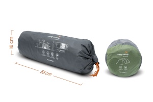 Cort camping tip tunel pentru 3 persoane, 400x190x120 cm, Easy Camp Tent Hemsedal 3 - Img 6