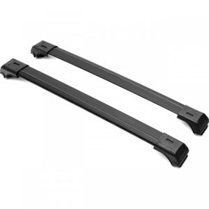 darabos UNIVERSAL keresztléc készlet, Wingbar, 100 cm hosszú, fekete színű, kulcsok nélkül