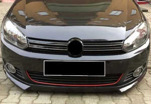 Első lökhárító toldó, kompatibilis a VW Golf 6 VI 2008-2012 Sport Design-nal - Img 3