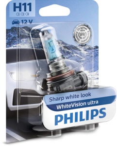 FÉNYSZÓRÓ IZZÓ H11 12V 55W FEHÉR VISION ULTRA (bliszter) PHILIPS - Img 1