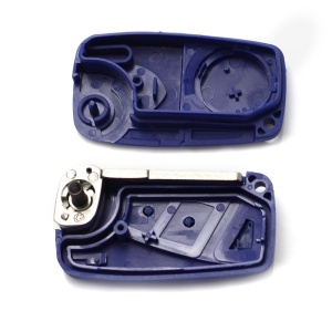 Fiat - Carcasa cheie tip briceag, 2 butoane, albastru - Img 2