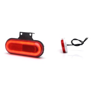 HELYZETJELZŐ LÁMPA LED 1400 W198, 12V-24V, PIROS, HELYZETJELZŐ