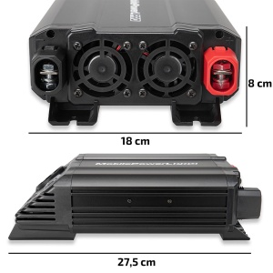 HEYNER PREMIUM L PRO FESZÜLTSÉGVÁLTÓ 600-1200W 12V TÁPELLÉK 230V KIMENET USB-VEL - Img 5