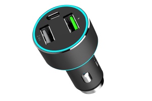 INCARCATOR AUTO 1xUSB QC3.0 + 1xUSB 2.4A + 1xUSB Type-C 42W - Img 3
