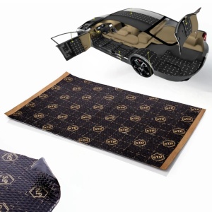 Insonorizant auto Premium STP Black Gold, 2.3mm, 750x500mm, Foaie - Img 2