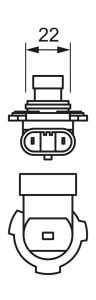 Izzó 12V HIR2 55W Pure Light Bosch - Img 2
