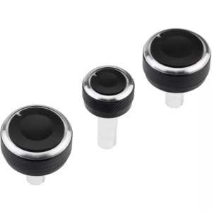 Klímavezérlő panel gombkészlet króm peremmel, kompatibilis a VW Bora 1998-2005, Golf IV 1998-2005, Passat B5 1996-2006 modellekkel