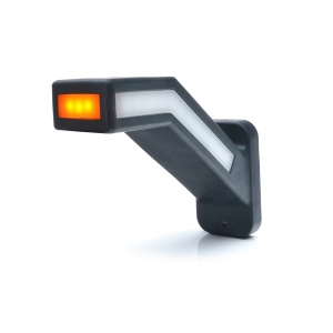 LAMPA GABARIT LED CU BRAT 1165P W168.1, 12V-24V, POZITIE ALB / ROSU / PORTOCALIU DREAPTA WAS - Img 2