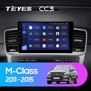 Navigatie Auto Teyes CC3 2K Mercedes-Benz ML W166 2011-2015 4+64GB 9.5" QLED Octa-core 2Ghz, Android 4G Bluetooth 5.1 DSP - Img 2
