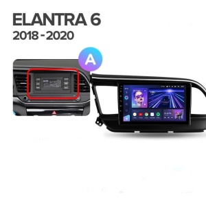 Navigatie Auto Teyes CC4L DTS Hyundai Elantra 6 2018-2020 6+64GB 9" QLED Qualcomm 2Ghz, Android 4G Bluetooth 5.1 DSP - Varianta A - Img 2