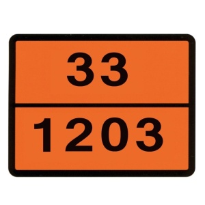 PLACA ADR 33-1203 30X40 CM PETROL HICO